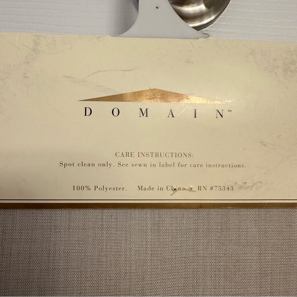 Domain Dining Table Runner - Beige Neutral Embroidery 13” x 72” - Picture 7 of 9